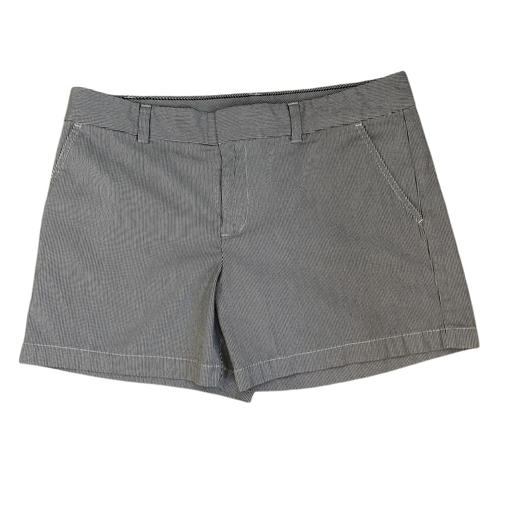 Tommy Hilfiger Heather Black/White Striped Size 12  High Rise Women's Shorts .